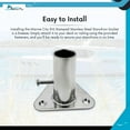 thumbnail image 6 of MARINE CITY Stanchion Socket 87 Degree, 316 Stainless Steel, Heavy-Duty, Corrosion-Resistant, 1-Inch Pole Compatibility, 6 of 7