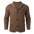 thumbnail image 5 of Kureaily Mens Autumn And Winter Slim Stand Collar Knitted Cardigan Coat Loose Fashion, 5 of 8