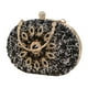 thumbnail image 2 of Bolso de noche para mujer, bolso de boda, bolso de mano pequeño elegante con cuentas de diamantes de imitación, carteras negro, 2 of 9
