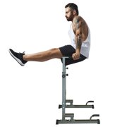 Home Gym Equipment, Dip Station Adjustable Height Heavy Duty Multi-Function Fitness Training Equipment, Black Exercise Equipment,Steel Fitness Equipment
