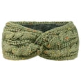 thumbnail image 2 of Dalrosia Warm Winter Headbands for Women Cable Crochet Turban Ear Warmer Headband Gifts with Plush, 2 of 2