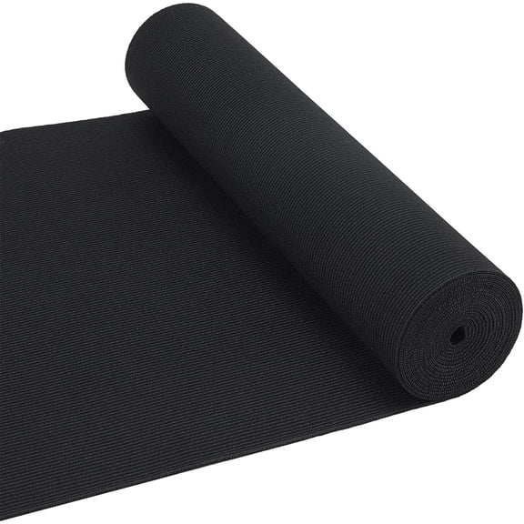 6.6FT 10 Inch Wide Black Elastic Bands Crafts Flat Elastic Stretch Strap for Hair Braids Sewing Accessories and Craft Black DIY