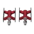 thumbnail image 1 of Pedal de bicicleta antióxido antideslizante ligero rodamiento du Bicicleta plegable bicicleta de montaña pedal plano 1 par rojo, 1 of 10