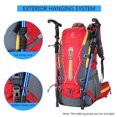 thumbnail image 2 of FLAMEHORSE Sac à Dos de Randonnée Extérieur Grande Capacité en Bleu Foncé - Design Multi-Poches avec Sangles de Compression pour Camping, Voyage et Escalade, 2 of 7
