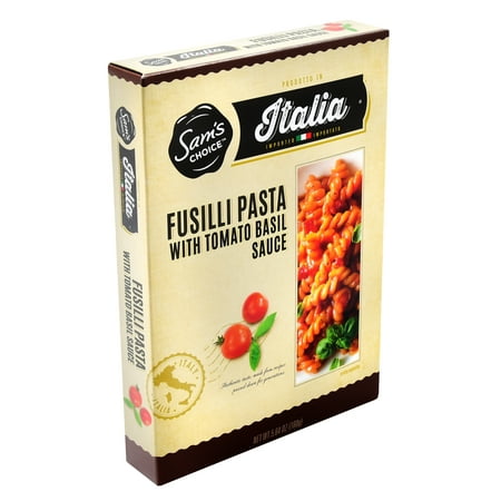 - (8 Pack) Sam's Choice Italia Fusilli with Tomato Basil Sauce Meal Kit, 160G