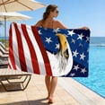 thumbnail image 6 of DefiDgd 55x28inch 4th of July Stars Striped Beach Towel,Soft Lightweight Quick Dry Absorbent Bath Towel for Travel Camping Gym Swimming(C), 6 of 6