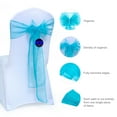 thumbnail image 6 of mds Pack of 150 Organza Chair Sash Bow Sashes for Wedding Decoration -Light Teal, 6 of 7