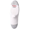thumbnail image 2 of Hanes Men's FreshIQ X-Temp Comfort Cool Vent Ankle Socks, White/Grey, Sock Size: 10-13/Shoe Size:6-12 (Pack of 6), 2 of 2