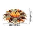 thumbnail image 3 of Zynviq 23.6" X 23.6" Area Rugs Pumpkin Thanksgiving Throw Rug Polyester Novelty Multicolor Washable Small Rug for Couch, 3 of 6