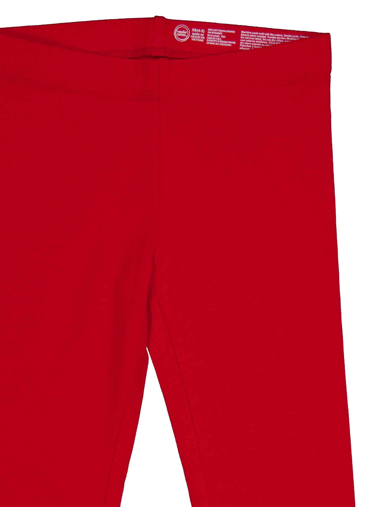 Wonder Nation Girls Kid Tough Leggings, Sizes 4-18 & Plus