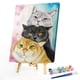 thumbnail image 3 of Kit de pintura por números de tres gatos, pintura acrílica DIY sobre lienzo, 3 of 9
