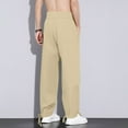 thumbnail image 7 of hotojiny Mens Casual Pants Summer Baggy Drawstring Elastic Waist Cropped Trousers Comfy Cinch Bottoms Yoga Beach Pants, 7 of 7