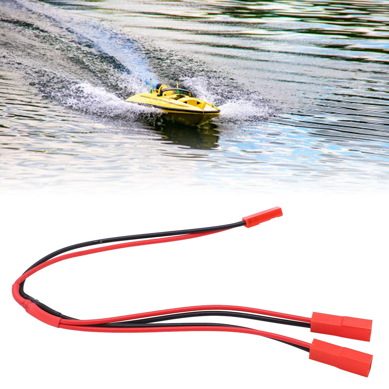 Câble Parallèle JST Y – 1 Femelle Vers 2 Mâles – Silicone Et Cuivre – Pour RC Voitures, Avions, Bateaux
