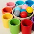 thumbnail image 3 of Xihbxyly Juguete de Combinación de Pelotas En Vasos, Actividad de Clasificación y Conteo de Colores, Juguete Educativo para La Motricidad Fina, Aprendizaje Divertido En Casa o En Movimiento, Regalo I, 3 of 7