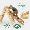 thumbnail image 3 of Goodevas Montessori 5-in-1 Wooden Indoor Climbing Frame with Triangle, Arch, Ramp, Net, Cushion, Ages 1-5, 3 of 10