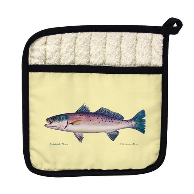 Betsy Drake PT007B Porte-Pot Multi Fish B