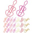 thumbnail image 4 of 60pcs Music Note Clips Metal Paper Clip Student Marking Clip Paper Clips Musical Notes Style Type, 4 of 9