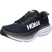 HOKAONEONE BRANDS HOKAONEONE Women's Bondi 8 Sneaker, Black/White, 7