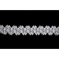 thumbnail image 1 of Kiddo 1.75" White or Ivory Floral Double Scalloped Edge Venise Lace Trim by Yard, 1 of 1