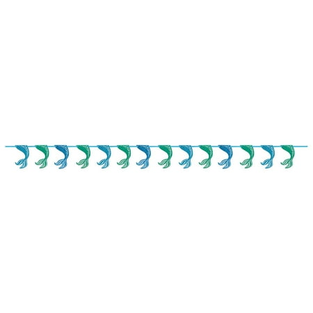 9' Paper Mermaid Garland Decoration