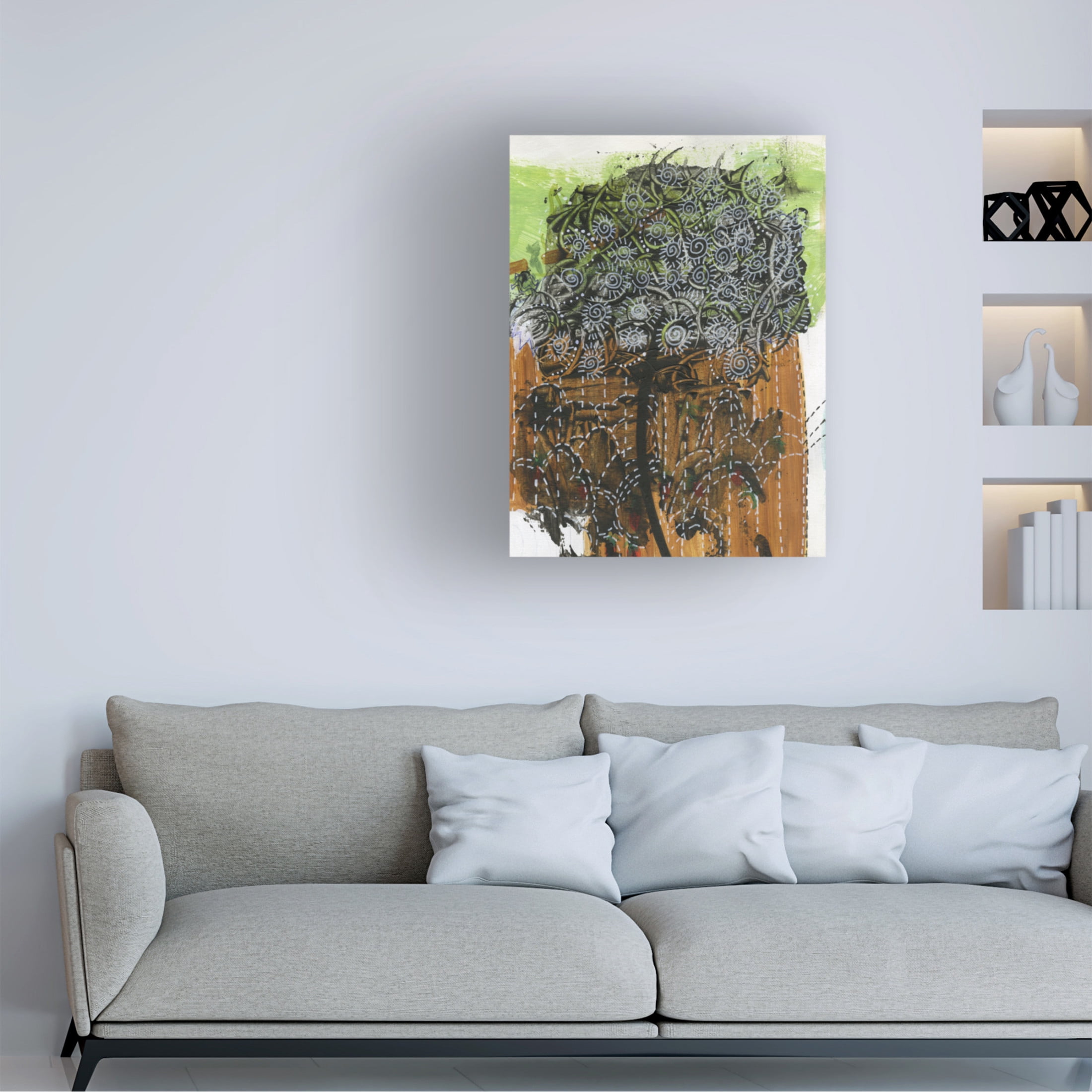 Canvas Wall Art - Medha Karandikar 'Spiritual Journal 12' Wall Art for Living Room, Bedroom, or Office Décor by Trademark Fine Art - 18 x 24 Inches