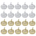 thumbnail image 1 of OULII 20Pcs  Small Plastic Pumpkin Props for Decoration Golden Glitter Powder 6.5x5.6cm, 1 of 8