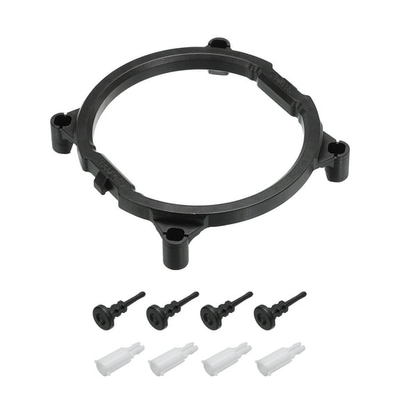 Uxcell CPU Cooling Bracket Heatsink Bracket Cooling Mounting Sheet Plate Shaped Round Black with 8 Screws