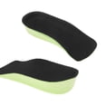 thumbnail image 3 of Unique Bargains 1 Pair Height Increase Shoe Inserts Fit Shoe Size 3.5cm Green Black, 3 of 6