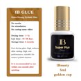 thumbnail image 2 of IBeauty pegamento Super Plus para extensión de pestañas, pegamento Original de 5ml, Cola negra, tapa dorada, Corea, 1-2 segundos, herramientas de maquillaje de secado rápido （5 bottles, 2 of 5