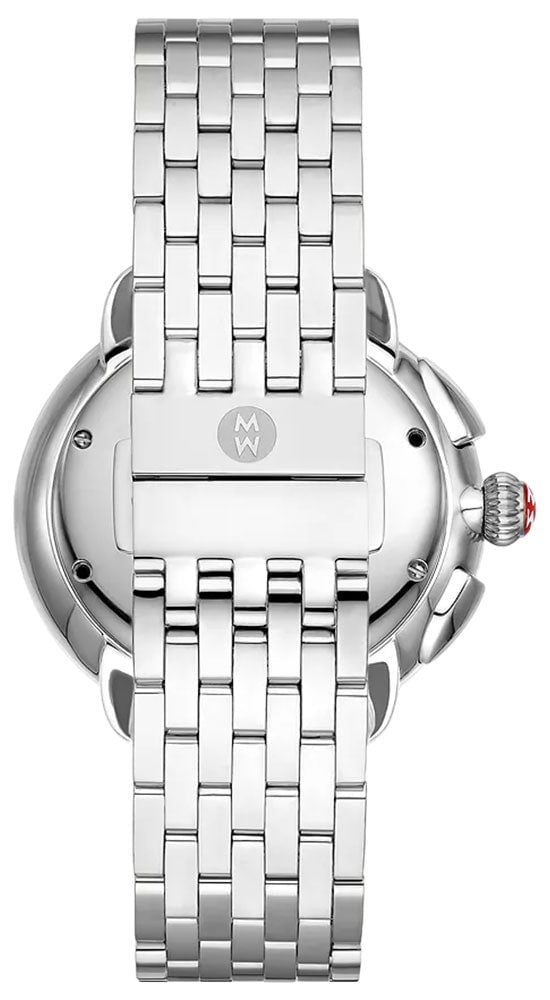 Michele Serein Chronograph Diamonds Mother-of-Pearl Dial Stainless Steel Womens Watch MWW21A000068