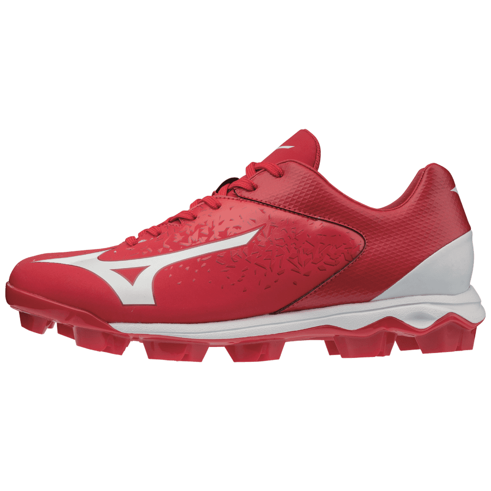 white mizuno molded cleats