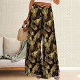 thumbnail image 2 of YUANGUANST Women's Wide Leg Pants Womens Wide Leg Palazzo Pants Boho Floral 2025 Summer Beach Culottes Flowy Casual Trousers For Vacation Business Work Casual Pants, 2 of 4