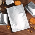 thumbnail image 4 of EeaseMX Bolsas de aluminio Mylar plateadas para sellado al vacío de alimentos, 100 unidades, 8 x 12 cm, 4 of 7