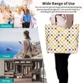 thumbnail image 4 of Yiaed Colorful Checkered 1 Print Handbag for Women Tote Purse Shoulder Bag Large Fashion Hobo Purse Handbag Shopping Tote, 4 of 5