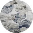 thumbnail image 2 of Addison Rugs Mayfield Premium Machine Washable Transitional Abstract Ivory Round Rug, 8' x 8', 2 of 6