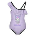 thumbnail image 5 of Kuromi And My Melody Girls One Piece Swimsuits Hawaiian Ruffle Swimwear Beach Bathing Suit Outfits, 5 of 7