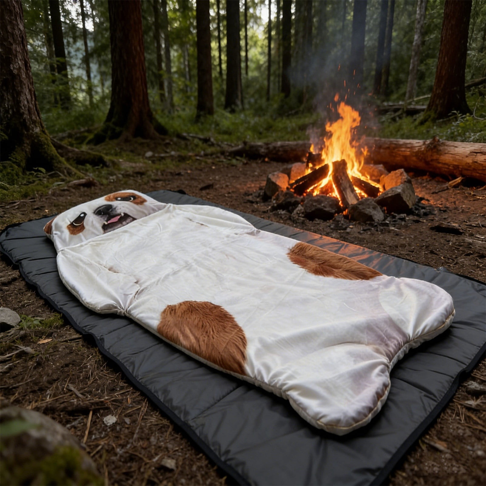 HHGBAD Oversized Dog Sleeping Bag, Soft Flannel Body Pillow, Warm Cozy Mattress for Camping and Napping, Ideal for Pet Lovers and Adults, 74.8×31.5in