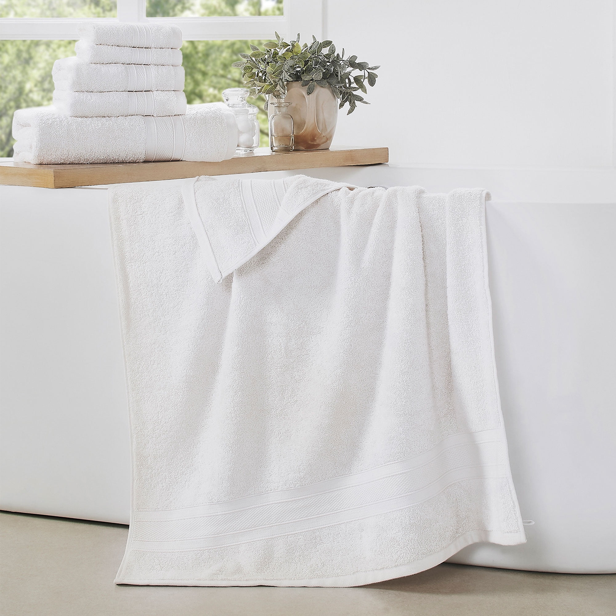 Nero Soft & Plush super morbido extra assorbente 100% cotone TRIDENT Set asciugamani bagno 2 pezzi asciugamani bagno 500 GSM 