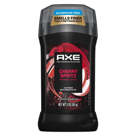 Axe Fine Fragrance Deodorant Stick with 72H Freshness Cherry Spritz Aluminum-Free, 3 oz