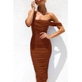 thumbnail image 2 of Vestido PRETTYGARDEN Verano 2025 XL con Hombros Descubiertos y Fruncido, 2 of 7