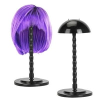 Gustave 2 Pack Wig Holder Stand 13.8 Inch Portable Non-Slip Hat Cap Wig Head Styling Display Stands Travel Storage Holder, White