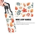 thumbnail image 4 of Yayeee 20oz Insulated Water Bottle Double Wall Stainless Steel with Flip Straw Lid, Hand Drawn Autumn Leaves, 4 of 7