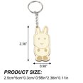 thumbnail image 3 of Inteprter 20 piezas de llavero de con temática de animales, rebanadas de sin terminar, recortes, llaveros naturales en blanco para Artesanía Inteprter HA022509-00, 3 of 6
