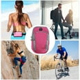 thumbnail image 4 of Unique Bargains 1 Pc Lightweight Phone Holder Arm Bands for Hiking Gym Rose Red Nylon, 4 of 4