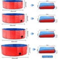 thumbnail image 2 of Dog Pool Paddling Pool Kids Bath Pool Foldable Swimming Pool for Dogs Cats Kids Portable PVC Non, 2 of 5