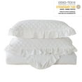 thumbnail image 3 of JML 3 Piece Quilt Set Queen Size,Ruffle Stone Washed Microfiber Bedspread Coverlet With 2 Shams, 3 of 5
