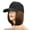 black 2, variant on Hat Wig Baseball Cap Bob Hair Synthetic Removable Short Straight Bob Hair Hairstyle Hairpiece for Woman