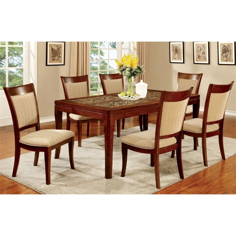 Furniture Of America Arlington Extendable Dining Table In Dark Oak Walmart Com Walmart Com