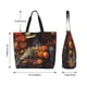thumbnail image 5 of Fotbe Vintage Floral Skull Bolsa Tote Estética de Lona con Estampado para Mujer - Bolsa Reutilizable de Hombro Casual para Vacaciones, Compras, Trabajo y Gimnasio, 5 of 8
