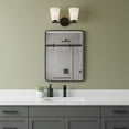 thumbnail image 2 of 85422BK Lark Bri - 30W 2 LED Small Bath Vanity-9 Inches Tall and 15 Inches Wide-Black Finish, 2 of 10